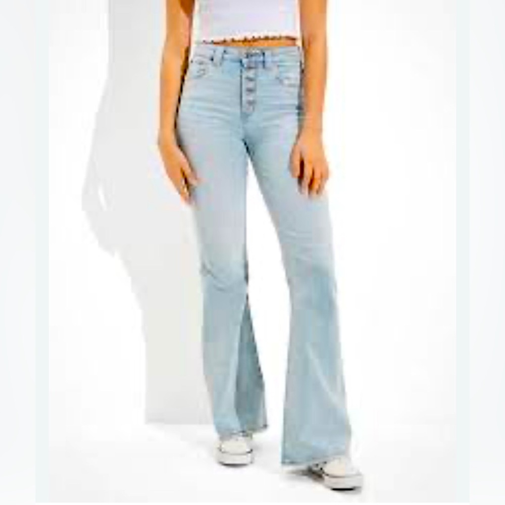 💙American Eagle 90s Style Button Fly High Stretch Flared Jeans